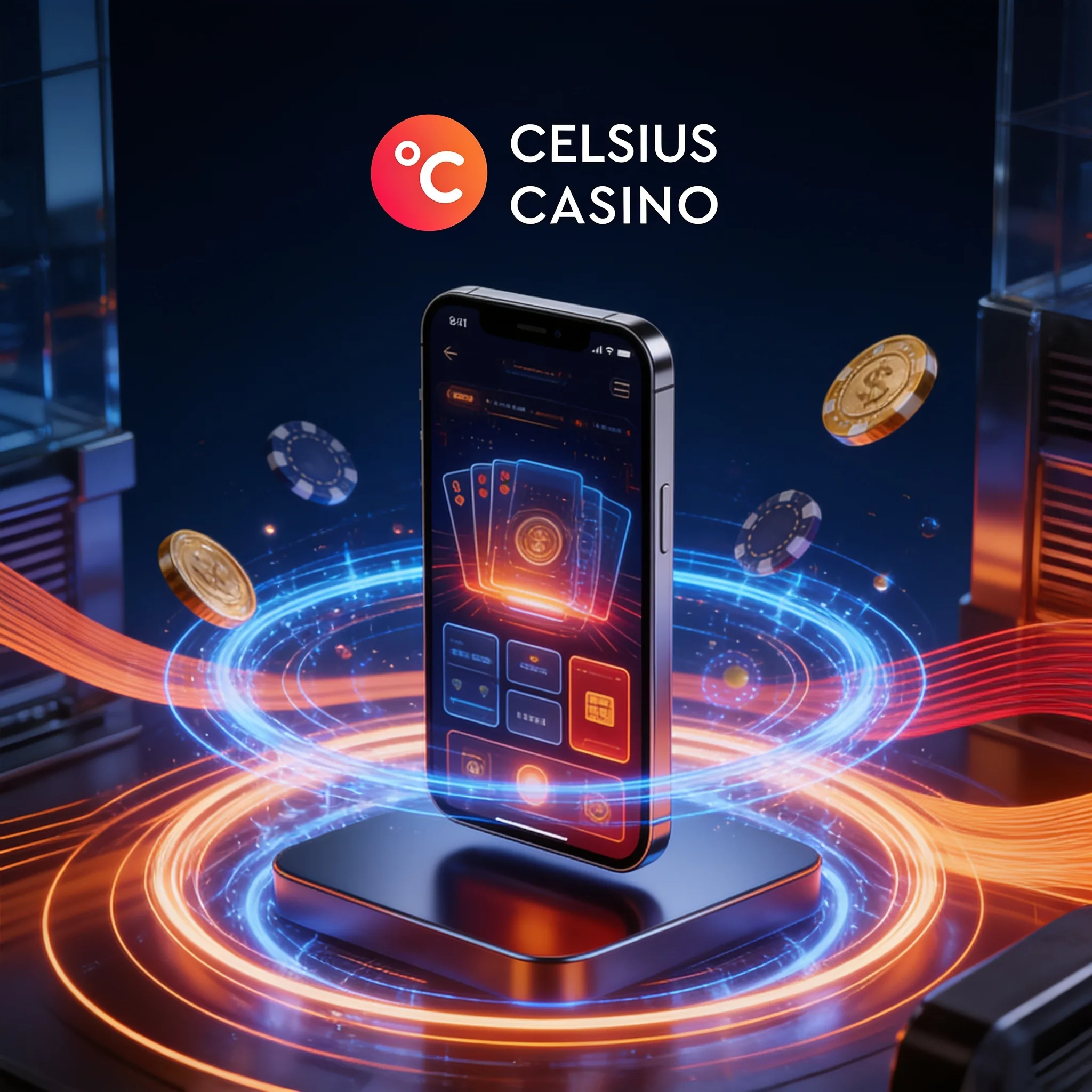 Accès Celsius Casino depuis un téléphone mobile